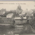 Le château d'Ableiges Vue de la pièce d'eau